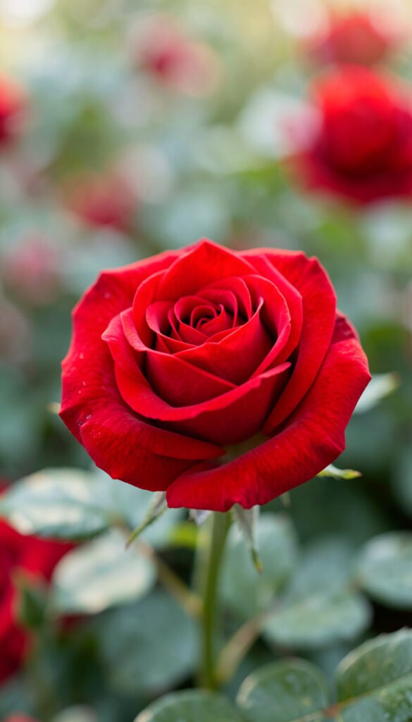 Rosas rojas clásicas - fotos de flores bonitas