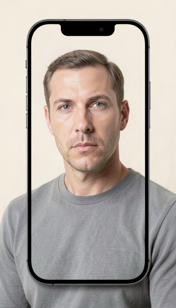 Sombras suaves y fondo crema - Fotos de perfil para hombres