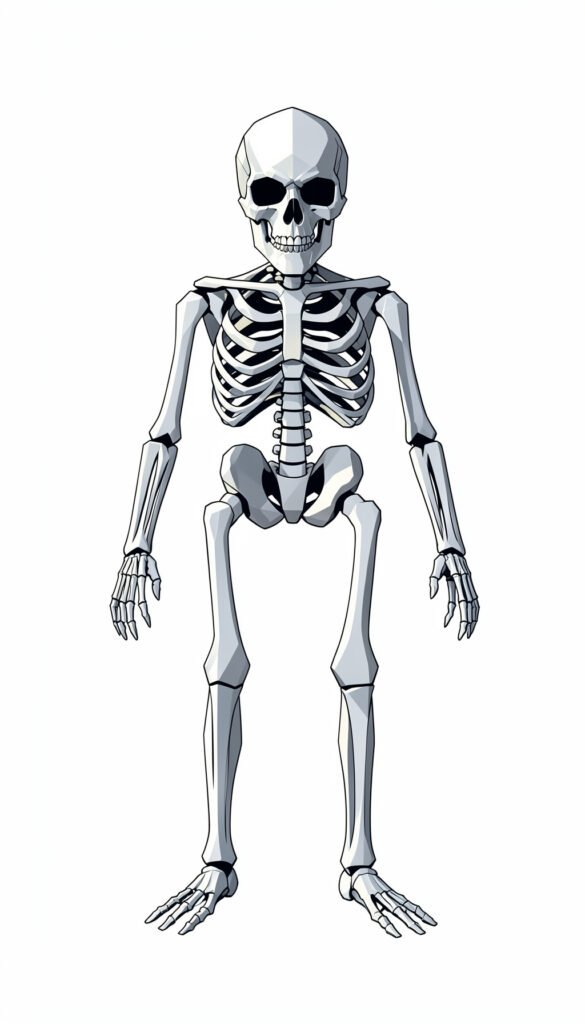 Esqueleto geométrico - Portadas de biología creativas y