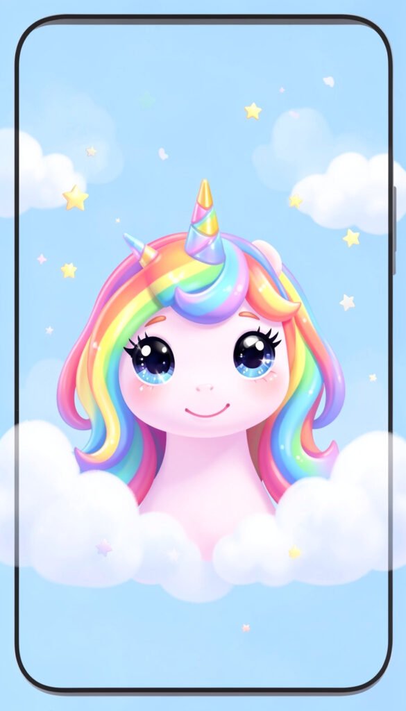 Unicornio mágico kawaii - Fotos de perfil kawaii para