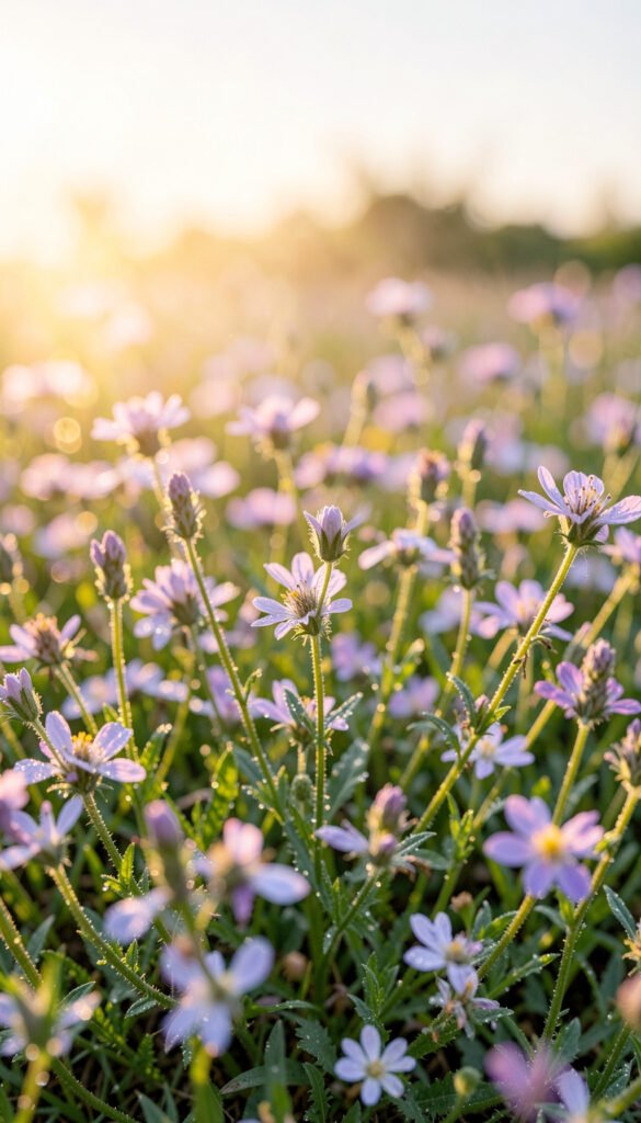 Flores silvestres al amanecer - Fondos de flores para móvil