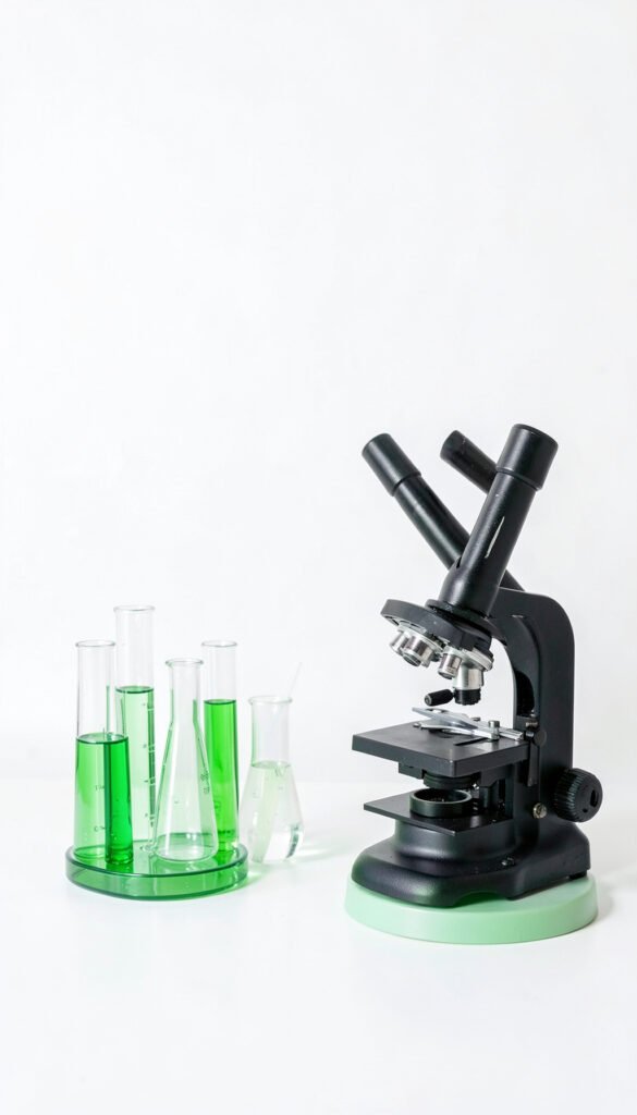 Instrumentos de Laboratorio Modernos - Carátulas de química para colegio