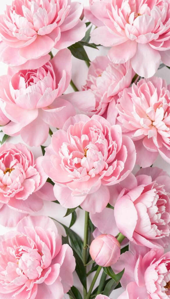 Peonías rosadas modernas - Fondos de flores para diseño