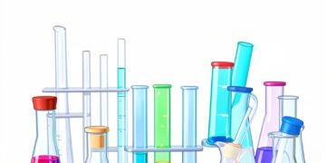 Portada de laboratorio colorida - Portadas de ciencias fáciles para