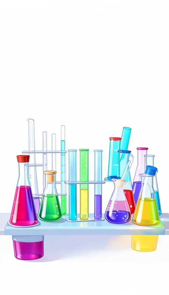 Portada de laboratorio colorida - Portadas de ciencias fáciles para