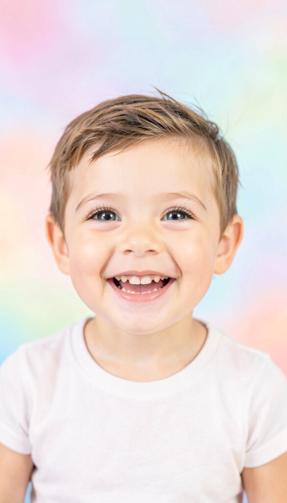 Sonrisa encantadora - fotos de perfil para niños