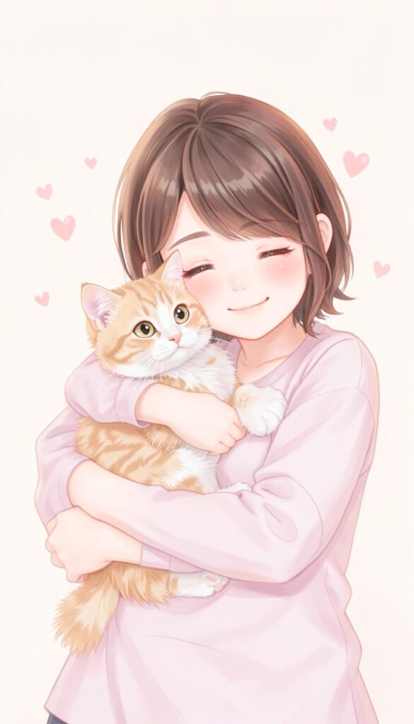 Chico con Mascota Kawaii - fotos de perfil kawaii hombres