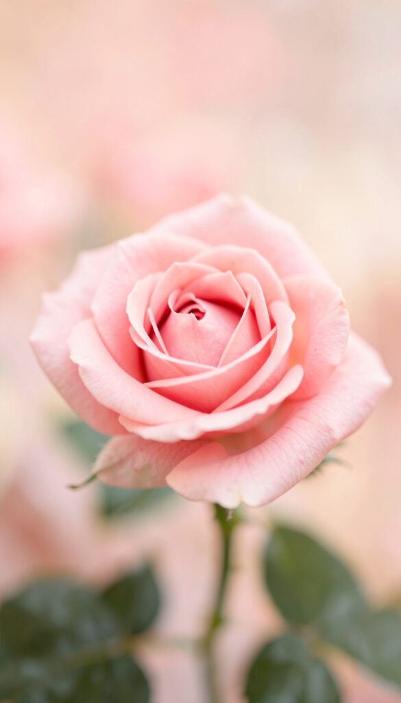 Rosas suaves y fondo pastel - Imágenes de flores con fondo