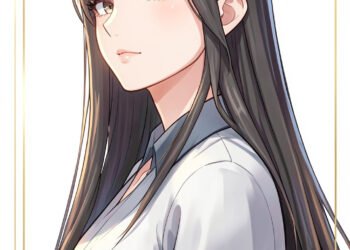 Chica anime con fondo minimalista - Imágenes anime para perfil elegantes