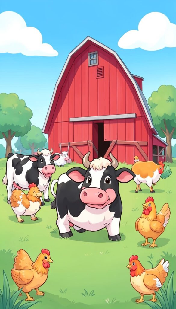 Un Día en la Granja - Fondos para niños con dibujos