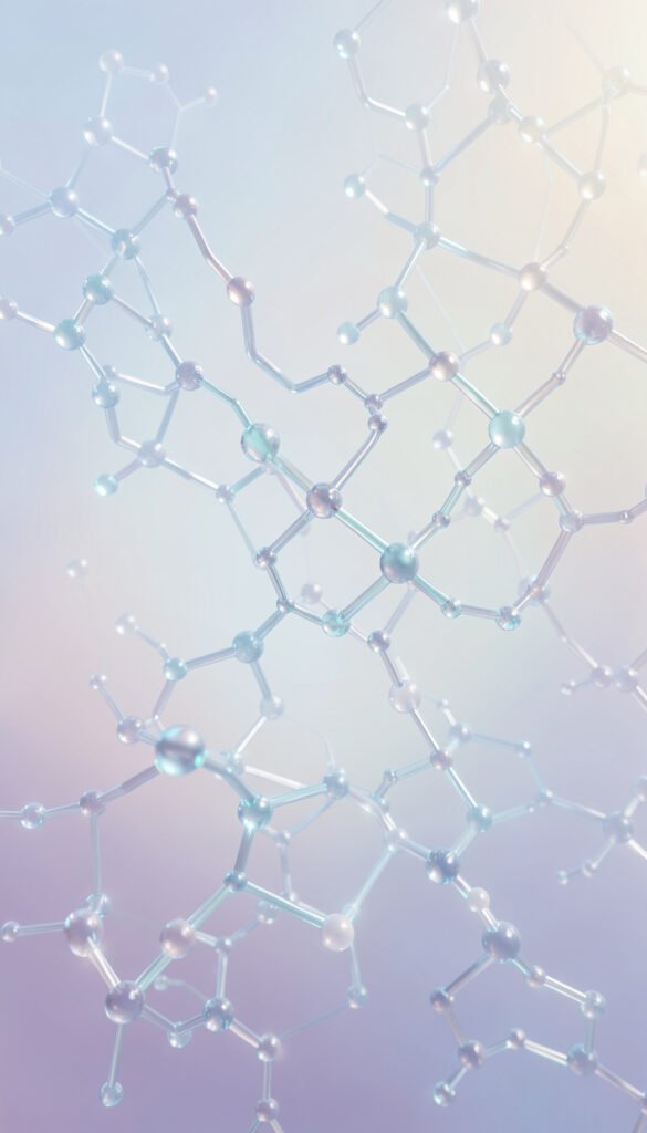 Estructuras Moleculares - portadas de ciencias aesthetic modernas