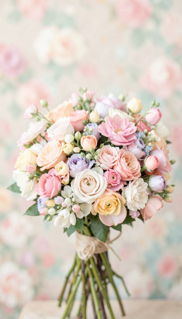 Ramillete Pastel - Fondos de flores vintage aesthetic