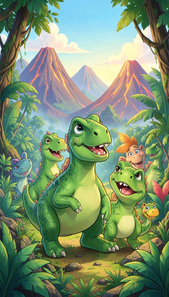 Mundo de Dinosaurios - Fondos para niños con dibujos