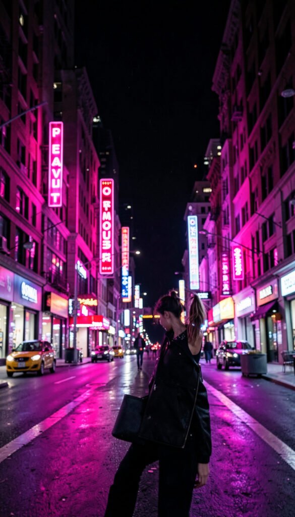 Neón Rosa Urbano - Fotos de perfil aesthetic rosa