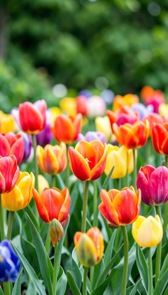 Tulipanes de colores - fotos de flores lindas