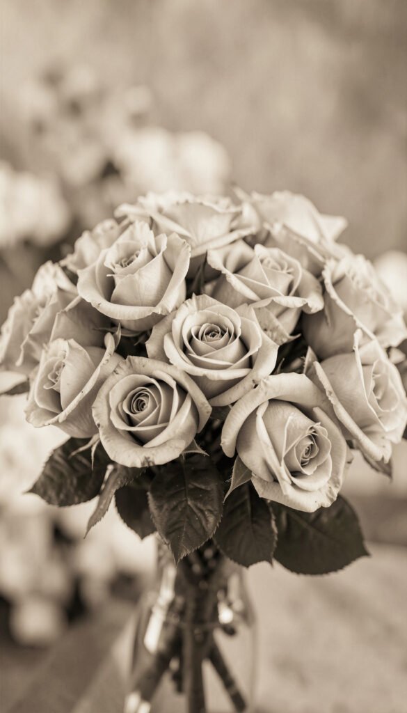 Rosas vintage en sepia - fotos de rosas hermosas HD