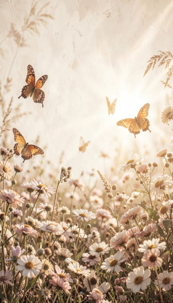 Toque Boho Chic - Mariposas y flores para perfil