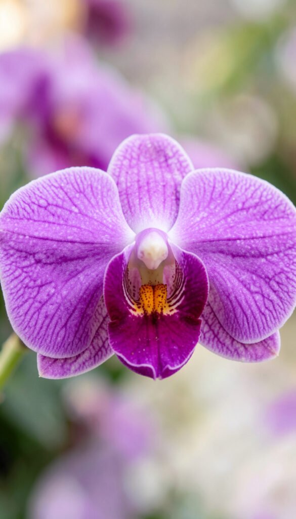 Orquídea Violeta: Belleza y Admiración - Fotos de flores naturales con