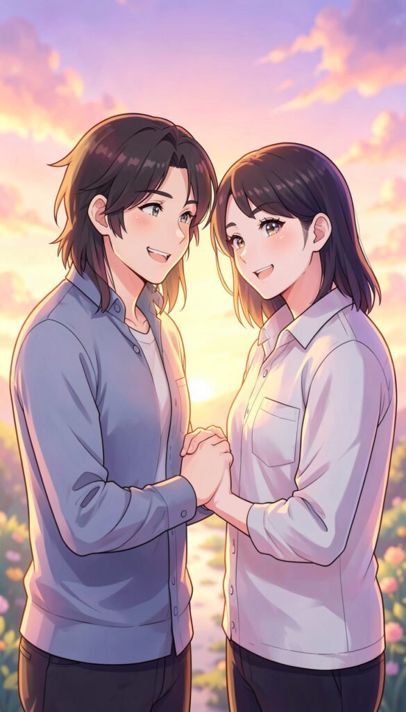 Pareja anime romántica - fotos de perfil anime