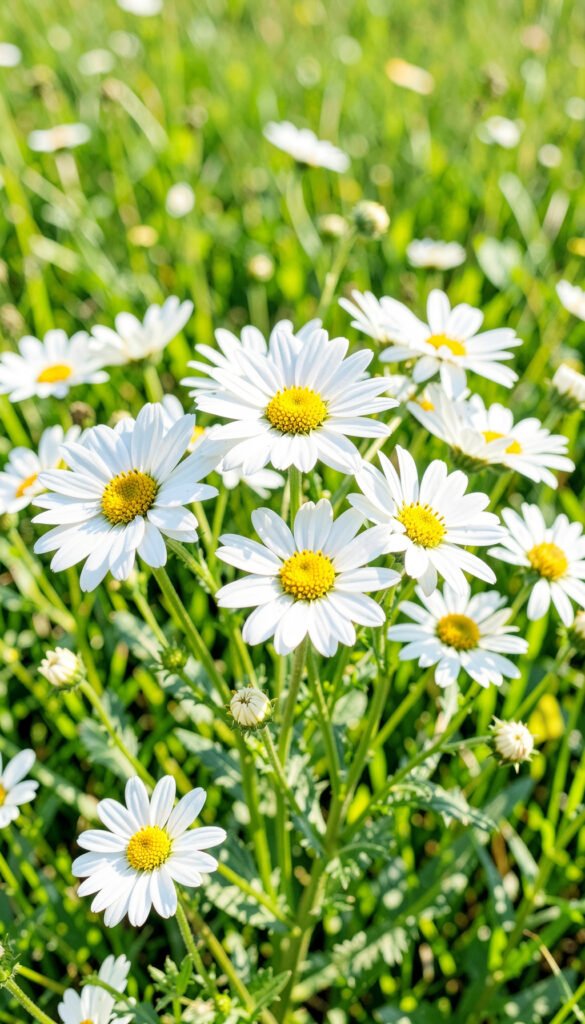 Ramillete de margaritas blancas - Fotos de flores silvestres naturales