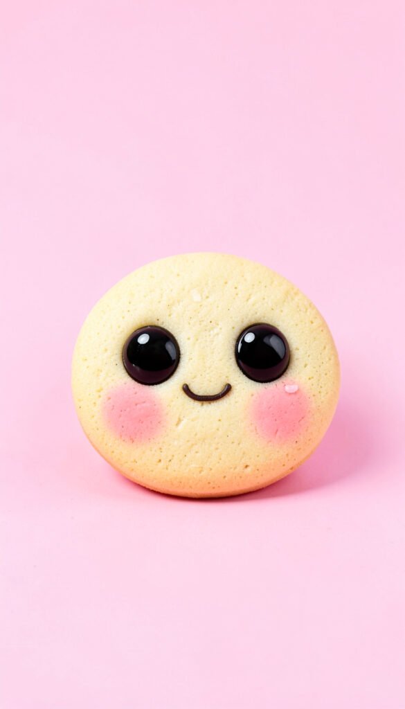 Galleta kawaii con ojitos - fotos de perfil kawaii