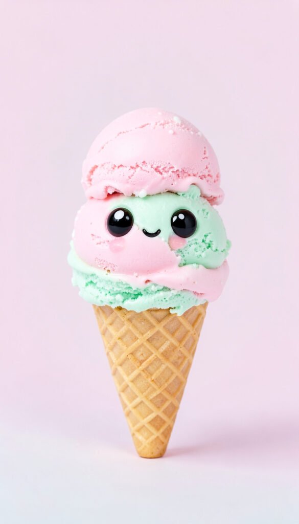 Helado sonriente - Fotos de perfil kawaii aesthetic