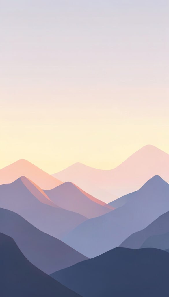 Montañas Minimalistas - Fotos aesthetic para perfil de