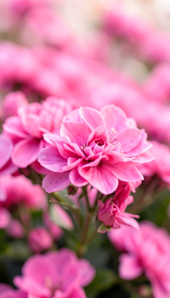 Flores Rosas Vibrantes - Fotos de perfil aesthetic rosa