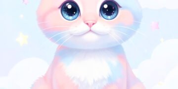 Gatito kawaii pastel - Imágenes kawaii aesthetic para perfil
