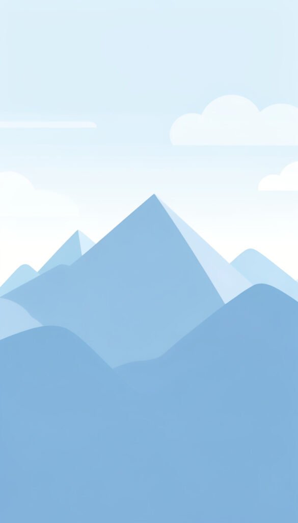 Montaña y nubes minimalistas - Fotos aesthetic para perfil