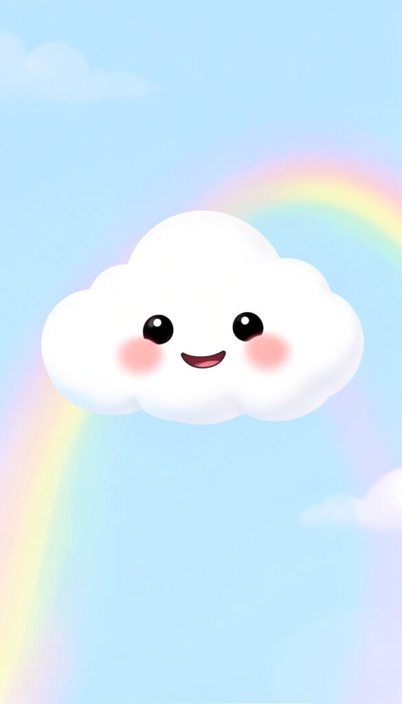 Nube Sonriente Aesthetic - fotos de perfil kawaii