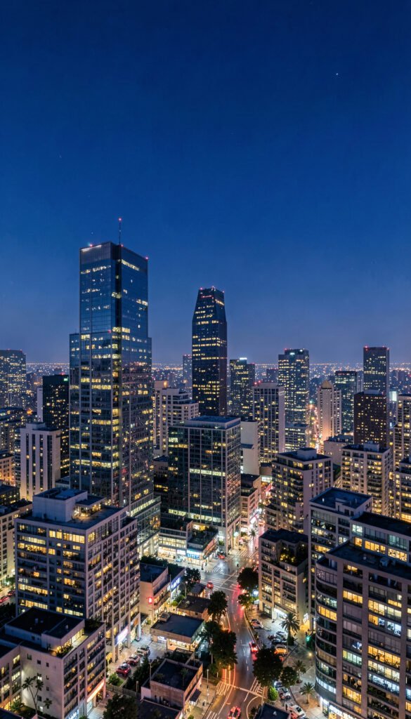 Paisaje Urbano Nocturno - Fondos para Facebook modernos y