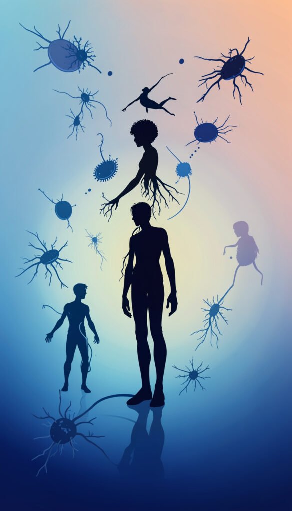 Evolución abstracta - Portadas de biología creativas y