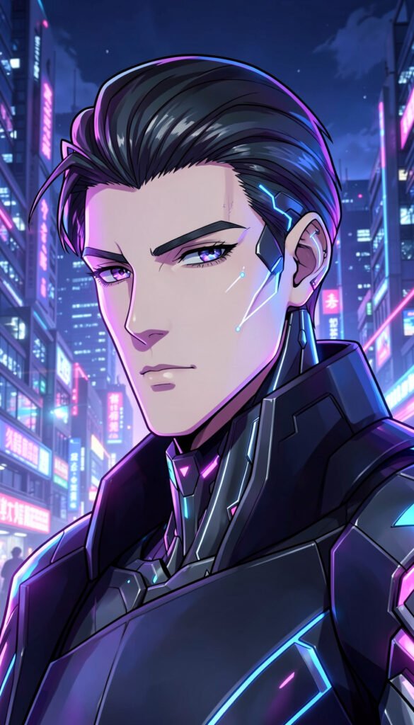 Cyberpunk elegante - Fondos anime para hombres con