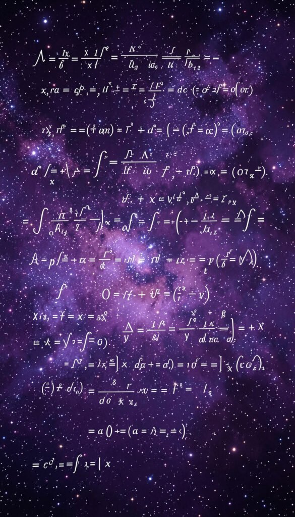 Fórmulas sobre galaxia - Portadas de física con fórmulas