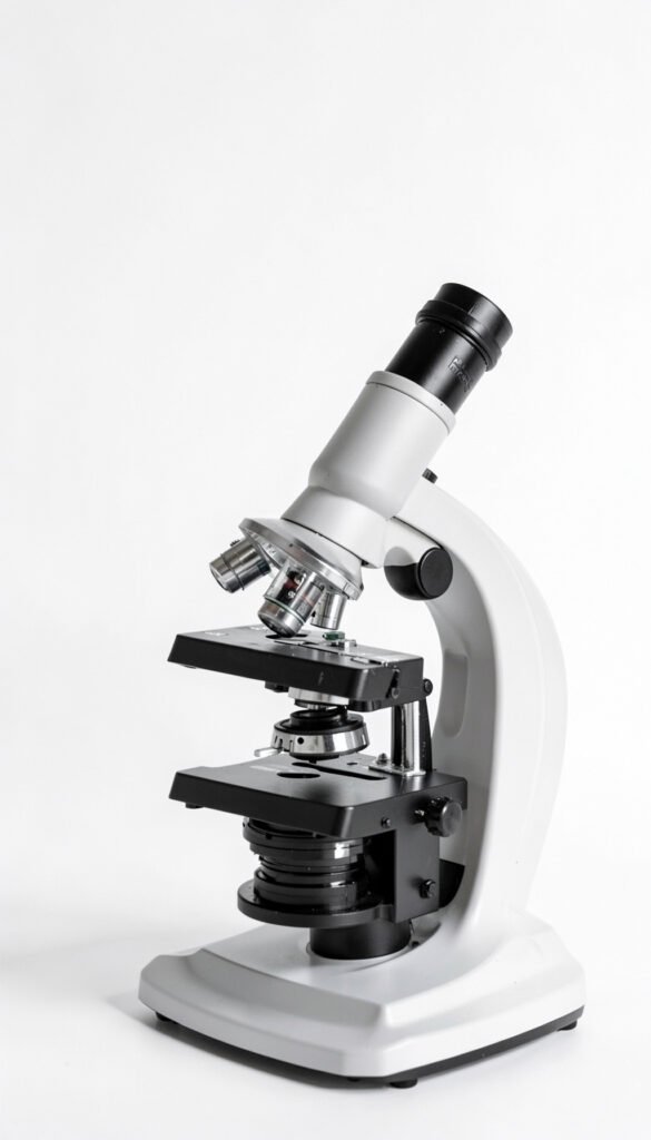 Microscopio en Primer Plano - Carátulas de ciencias para colegio