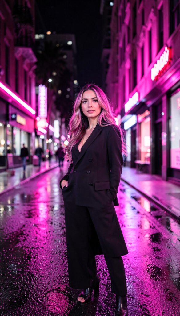 Neón Urbano - imágenes chicas aesthetic rosa