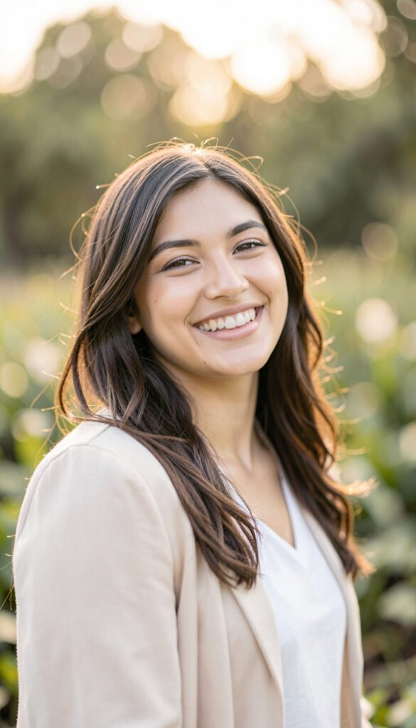 Retrato luminoso y natural - Fotos bonitas de perfil para