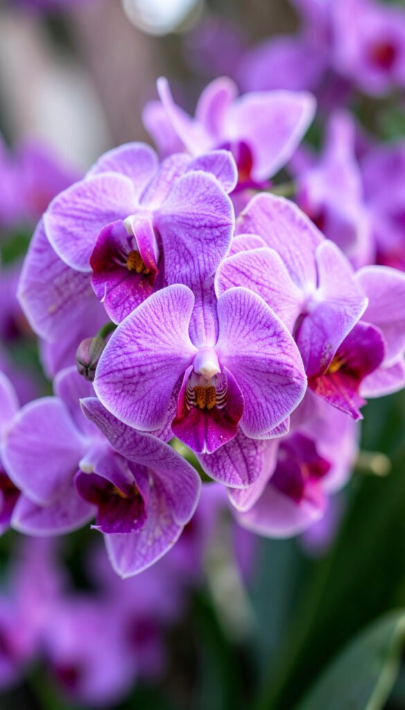 Orquídeas exóticas violeta - imágenes de flores naturales