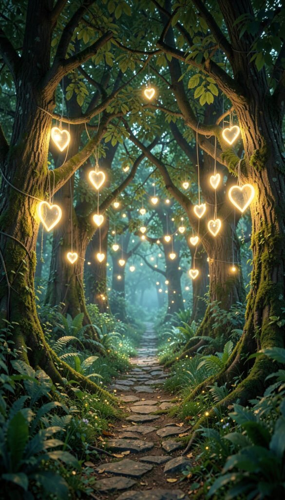 Bosque encantado - Fondos románticos para WhatsApp para