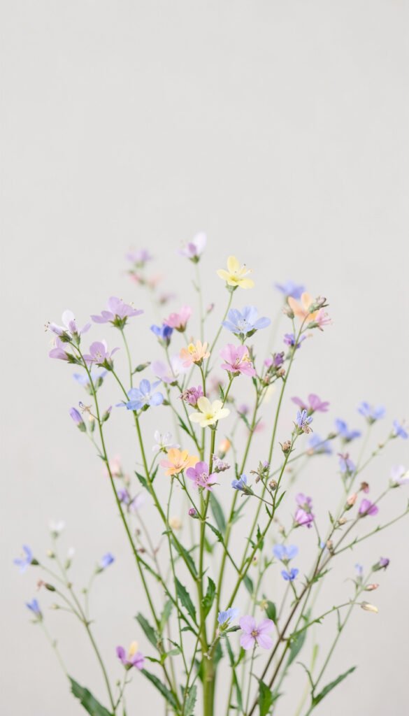 Flores Silvestres Delicadas - Fondos de flores minimalistas elegantes