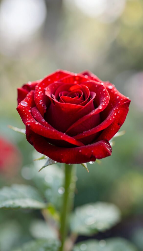 Rosa Roja: Amor y Pasión - Fotos de flores naturales con