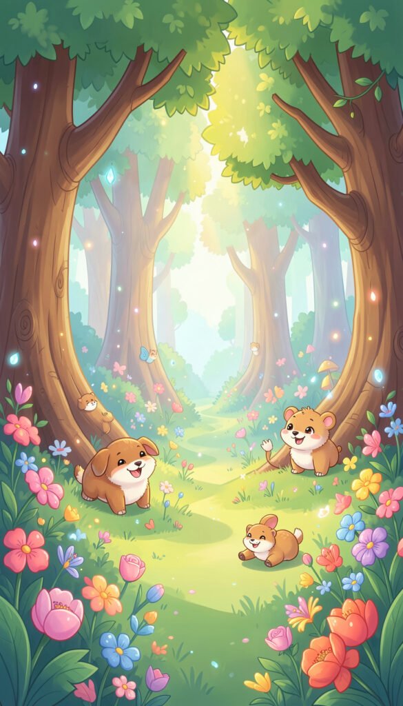 Bosque Encantado - Fondos para niños con dibujos