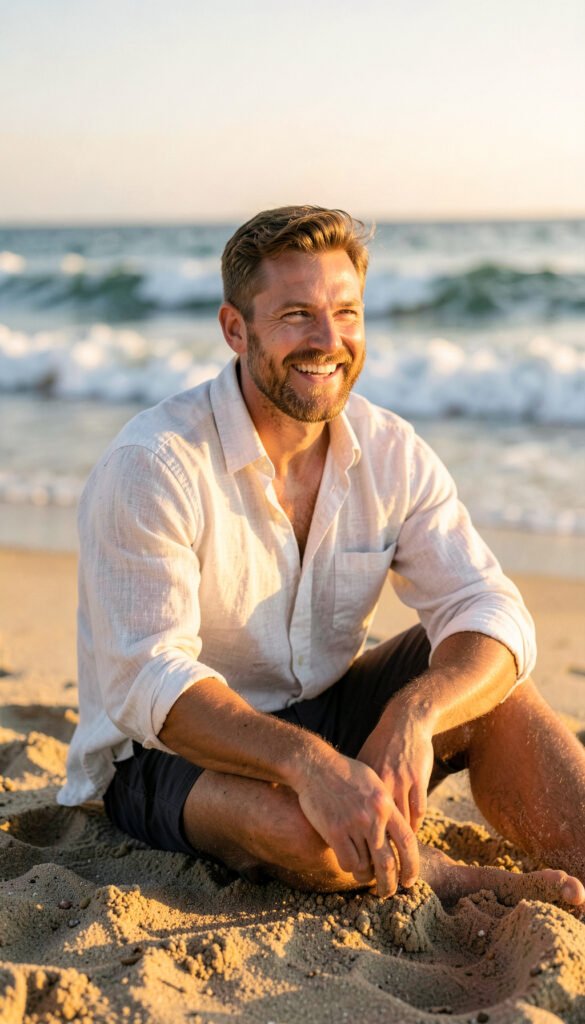 Relajación en la Playa - Fotos de perfil para hombres