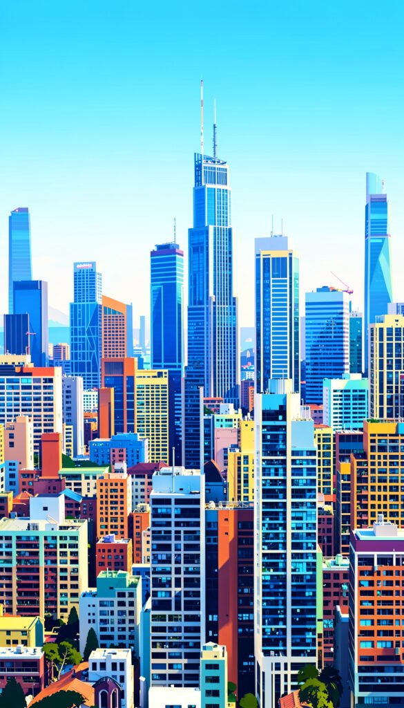 Paisaje urbano creativo - fondos de perfil Facebook creativos