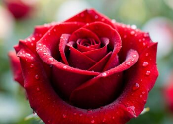 Rosa roja elegante - fotos de rosas hermosas HD