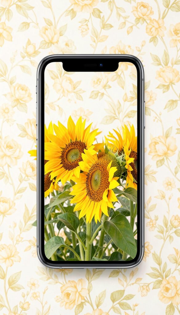 Girasoles radiantes - Fondos de flores para diseño