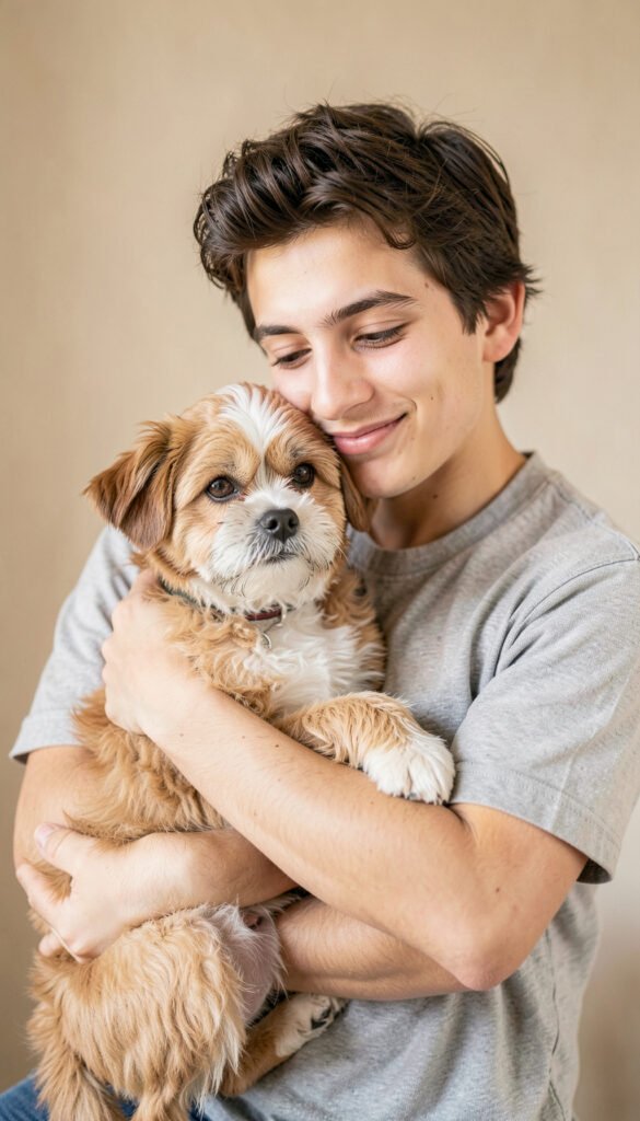 Retrato con mascotas - Fotos de perfil bonitas para