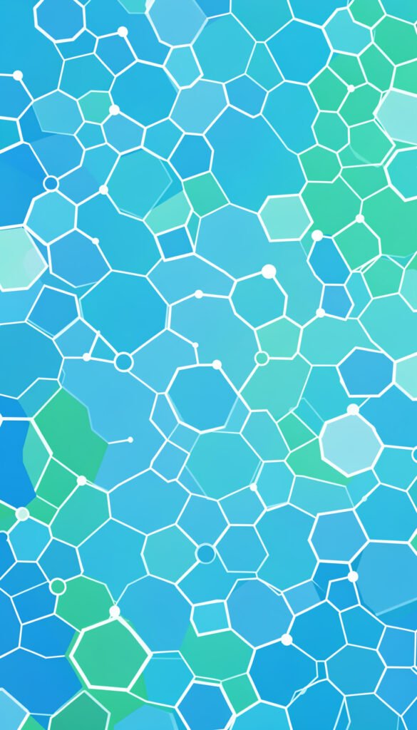 Fondo de hexágonos científicos - Carátulas de química para Facebook