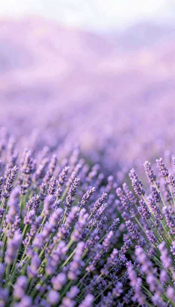Jardín de lavandas - Fondos de flores aesthetic elegantes
